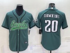 Philadelphia Eagles #20 Brian Dawkins Green Baseball Jersey