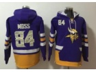 Minnesota Vikings #84 Randy Moss Purple Hoodies