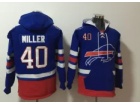 Buffalo Bills #40 Von Miller Blue Hoodies