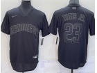 Nike San Diego Padres #23 Fernando Tatis Jr Black Turn Back Jersey