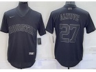 Houston Astros #27 Jose Altuve Black Turn Back Jersey