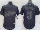 Nike Los Angeles Dodgers #5 Freddie Freeman Black Turn Back Jersey