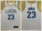 Nike Los Angeles Lakers #23 Lebron James White Throwback 22-23 Season Jersey