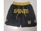 New Orleans Saints Black Just Don Shorts