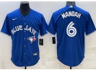 Nike Toronto Blue Jays #6 Alek Manoah Royal Blue Cool Base Jersey