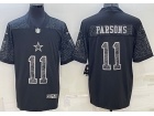 Dallas Cowboys #11 Micah Parsons Black RFLCTV Limited Jersey