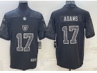 Las Vegas Raiders #17 Davante Adams Black RFLCTV Limited Jersey