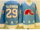 Colorado Avalanche #29 Nathan MacKinnon Blue Throwback Jersey