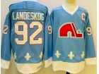 Colorado Avalanche #92 Gabriel Landeskog Blue Throwback Jersey