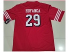 San Francisco 49ers #29 Hufanga Red Color Rush Limited Jersey