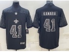 New Orleans Saints #41 Alvin Kamara Black RFLCTV Limited Jersey