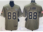 Dallas Cowboys #88 CeeDee Lamb 2022 Green Salute To Service Jersey