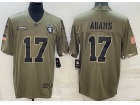 Las Vegas Raiders #17 Davante Adams 2022 Green Salute To Service Jersey