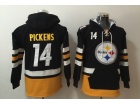 Pittsburgh Steelers #14 George Pickens Black Hooides