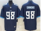 Tennessee Titans #98 Jeffery Simmons Dark Blue Limited Jersey