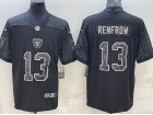 Las Vegas Raiders #13 Hunter Renfrow Black RFLCTV Limited Jersey