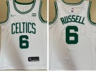 Nike Boston Celtics #6 Bill Russell White Jersey