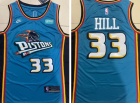 Nike Detroit Pistons #33 Grant Hill Green Throwback Jersey