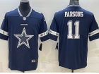 Dallas Cowboys #11 Micah Parsons Blue With Big Logo Limited Jersey