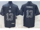 New Orleans Saints #13 Michael Thomas Black RFLCTV Limited Jersey