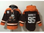 Cleveland Browns #95 Myles Garrett Brown Hoodies