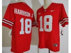 Ohio State Buckeyes #18 Marvin Harrison Jr Red Limited College Football Jersey