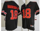 Ohio State Buckeyes #18 Marvin Harrison Jr Black Limited College Football Jersey