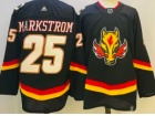 Calgary Flames #25 Jacob Markstrom Black Retro Jersey