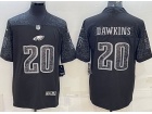 Philadelphia Eagles #20 Brian Dawkins Black RFLCTV Limited Jersey