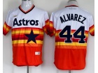 Nike Houston Astros #44 Yordan Alvarez Orange Rainbow Jersey