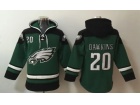 Philadelphia Eagles #20 Brian Dawkins Green Hoodies