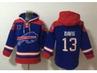 Buffalo Bills #13 Gabe Davis Blue Hoodies