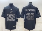 Carolina Panthers #22 Christian Mccaffrey Black RFLCTV Limited Jersey