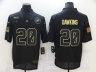 Philadelphia Eagles #20 Brian Dawkins Black Salute To Service Jersey