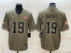 San Francisco 49ers #19 Deebo Samuel 2022 Green Salute To Service Jersey