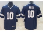 Dallas Cowboys #10 Cooper Rush Blue Limited Jersey