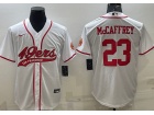 San Francisco 49ers #23 Christian Mccaffrey White Baseball Jersey