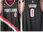 Nike Portland Trail Blazers #0 Damian Lillard Black 2022-23 Jersey