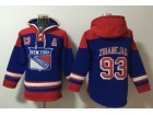 New York Rangers #93 Mika Zibanejad Blue Hoodie