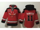 Chicago Bulls #11 DeMar Derozan Red Hoodies