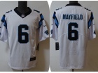 Carolina Panthers #6 Baker Mayfield White Limited Jersey