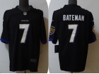 Baltimore Ravens #7 Rashod Bateman Black Vapor ​Limited Jersey