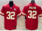 Kansas City Chiefs #32 Nick Bolton Red Limited Football Jersey