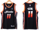 Nike Atlanta Hawks #11 Trae Young Black 2022-2023 City Jerseys