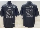 Dallas Cowboys #21 Ezekiel Elliott Black Lights 2.0 Limited Jersey