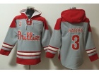 Philadelphia Phillies #3 Bryce Harpe Grey Hoodies