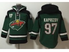 Minnesota Wild #97 Kirill Kaprizov Green Hoodie