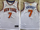 New York Knicks #7 Carmelo Anthony White Jersey