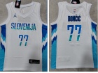 Team Slovenija #77 Luka Doncic White 2022-23 Jersey