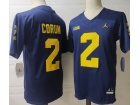 Michigan Wolverines #2 Blake Corum Blue Jersey